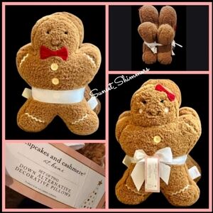 Gingerbread Pillow Set Teddy SherpaCupcakes Cashmere Viral Pottery Barn Style